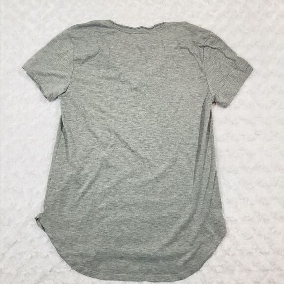 Long length American flag short sleeve curved hem tee - Picture 4 of 7